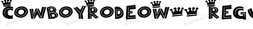 CowboyRodeoW05 Regul字体转换